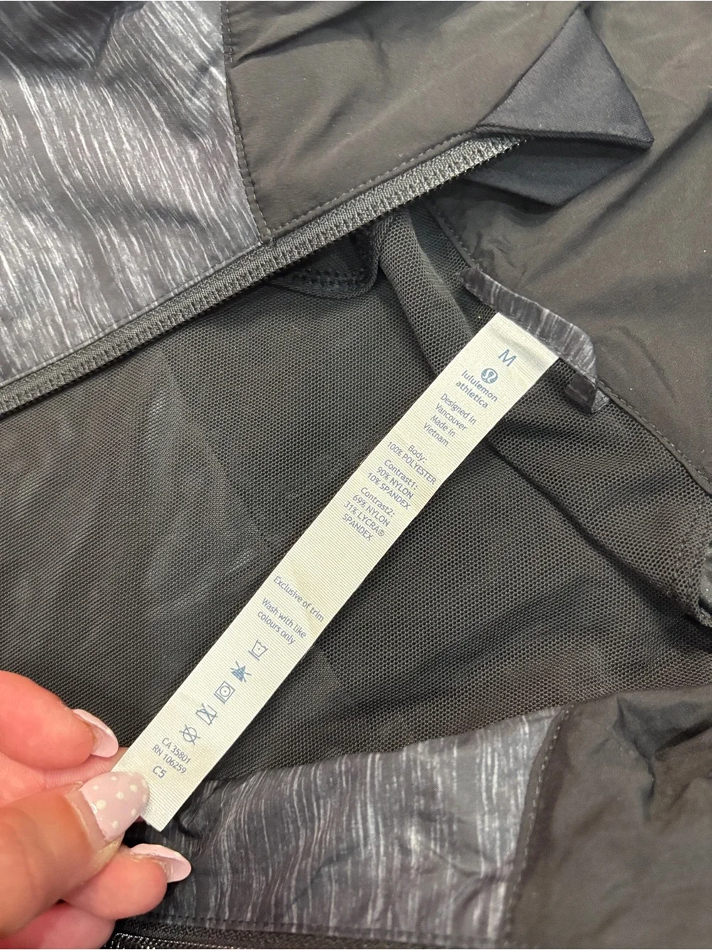 Lululemon Pack-It Jacket - Hanover Needles Slate Black